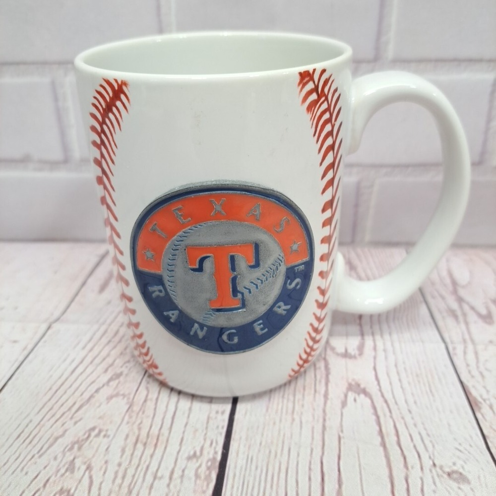 Rare Texas Rangers MLB Medallion Mug Cup, 2011 Great American Products